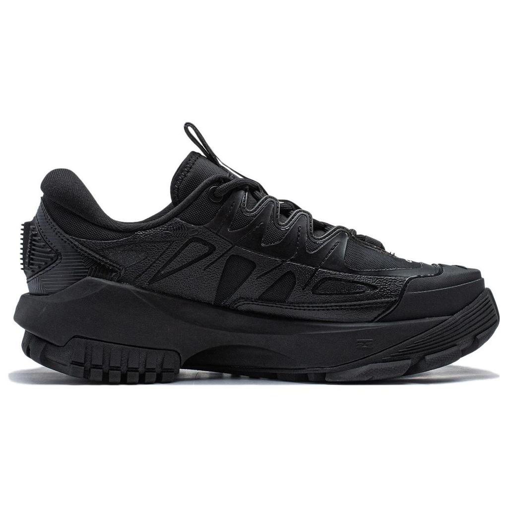 Li Ning CF Su Series Lin Chuan FW Fabric Rebound Classic Shock Absorbing Breathable Low Top Casual Shoes Men Sneakers Black AGLT161-3