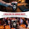 Beverage Can Holder 3D Printed Scream Cup Holder Halloween Ghost Face Drink Mask Sleeve Figurine Spooky Desktop Ornament for Holiday Home