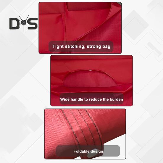 Складная сумка для покупок, большая вместимость, прочная, несущая, водонепроницаемая, многоразовая, складная, держатель для продуктовой сумки