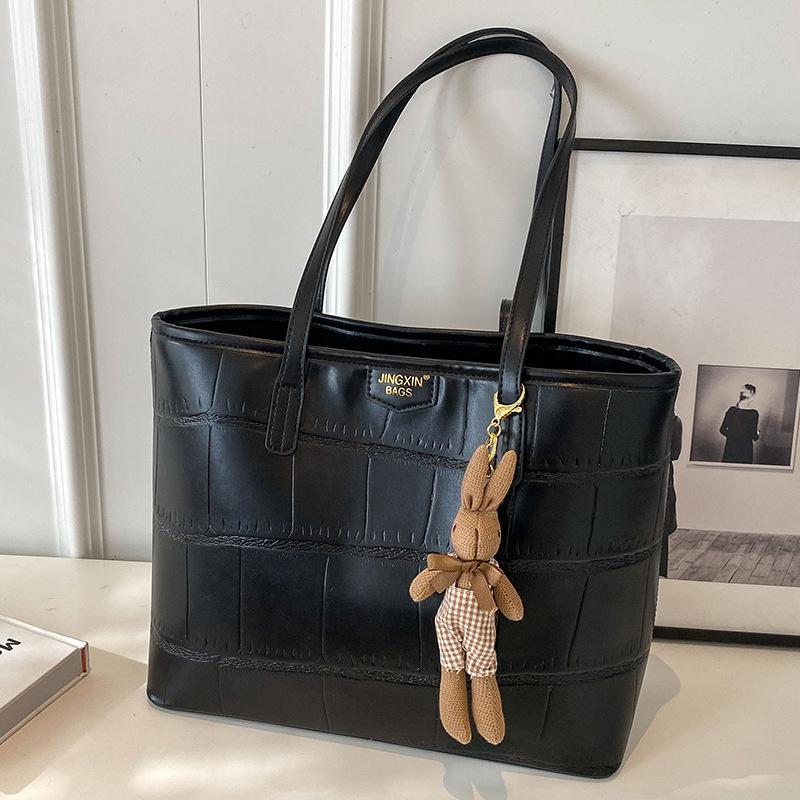 Вместительная сумка-тоут для женщин, высококлассная простая клетчатая сумка, сумка на плечо, трендовая