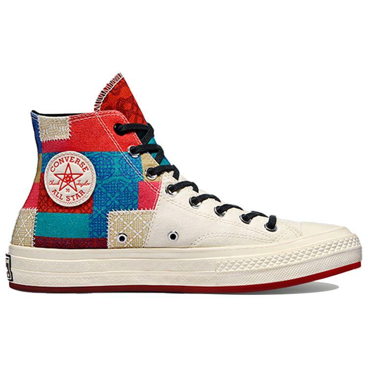 Converse Chuck 70 High Chinese New Year - Patchwork Unisex Sneakers Cream Egret Chile-Red 170565C