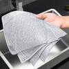Оптовая продажа металлическая стальная проволока тряпки ткань для дома кухня кастрюля сковорода мытье посуды двухстороннее полотенце салфетки для уборки полотенце скребок тряпка