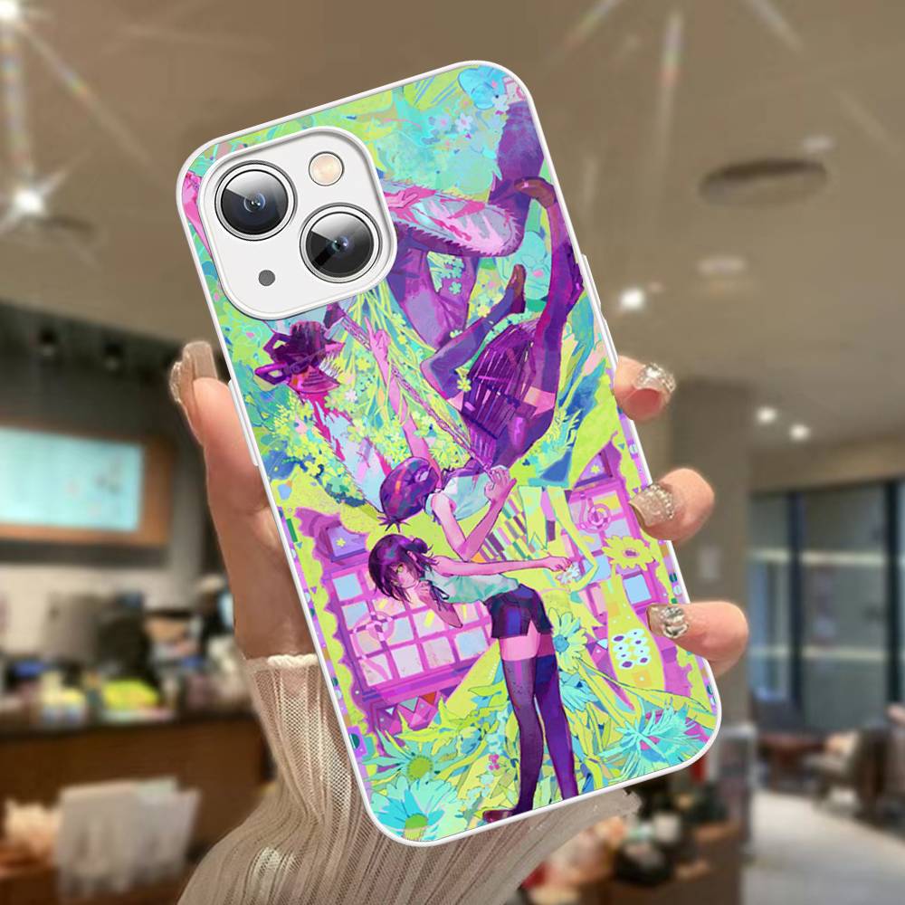 Аниме C-Человек-бензопила Закаленное стекло Для Iphone 14 13 12 11 Pro Mini XS MAX 14Plus X XS XR Чехол