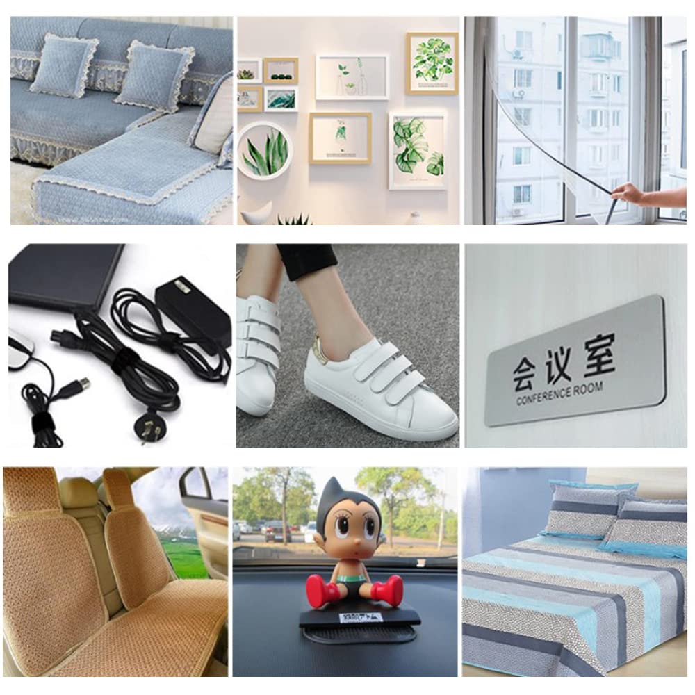 LIKENNY LIKENNY Velcro Прочная липучка Ширина 30 мм x Длина Набор молний Сильный клей Тепло Для экрана Для промышленного коммерческого использования Двусторонний