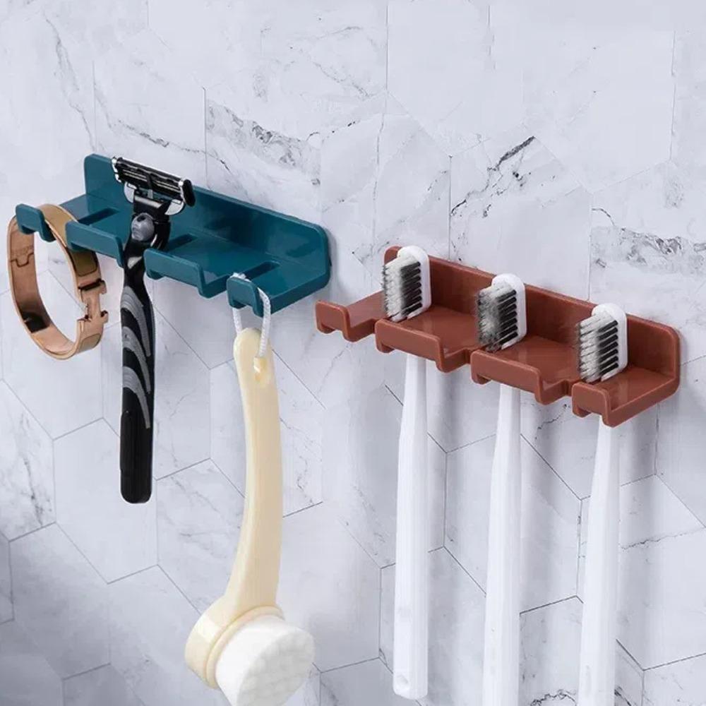 Hanger Wall Storage Hook Self-adhesive Power Plug Bracket Convenient Hanging Rack