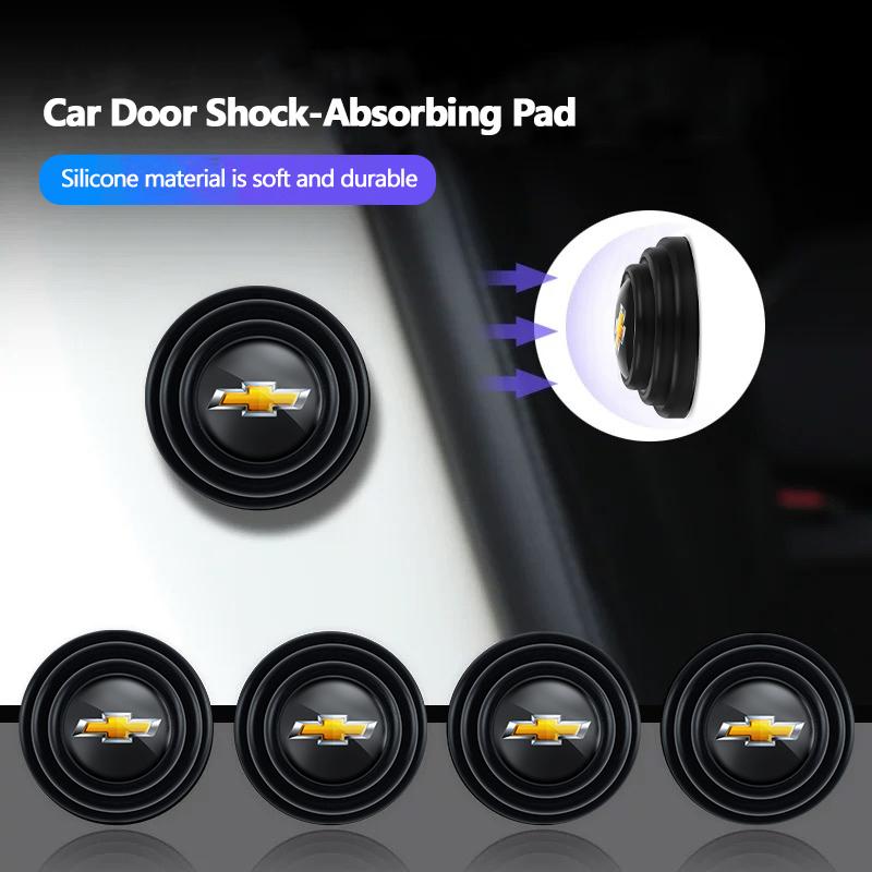 HIL4 Car Door Shock Absorber Gasket Anti-collision Silicone Sticker For Chevrolet Corvette Bolt Cruze Trax SS Spark Captiva Onix Spin