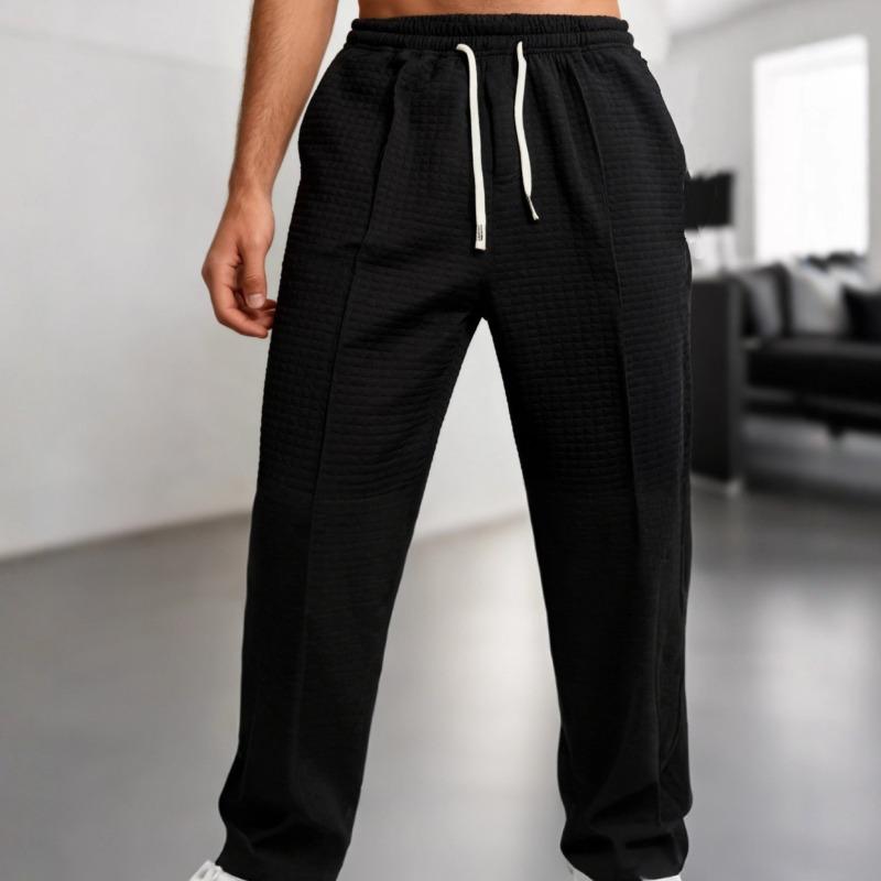 Spring and Autumn Casual Trousers for Men with Elastic Waist Loose and Casual