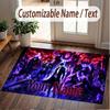 Custom Name Crystal Velvet Rug,Solo Leveling Comfortable Anti Slip Floor Mat For Room Decoration