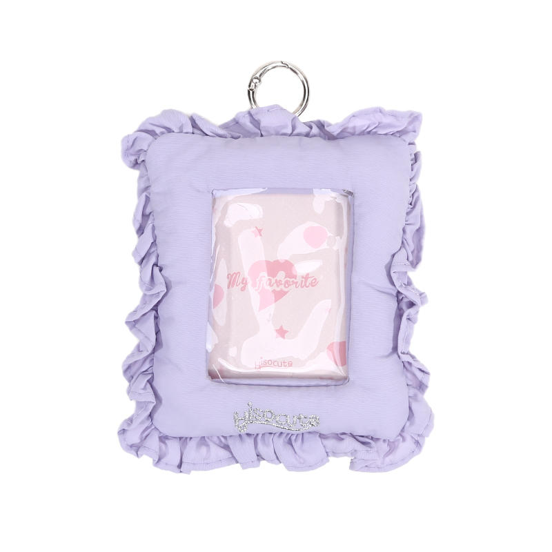 3 Inch Dopamine Cute Photo Card CaseSmall Item Storage Pouch Soft Pillow Shaped Photocard Holder K-Pop Idol Card Sleeve Bag Pendant