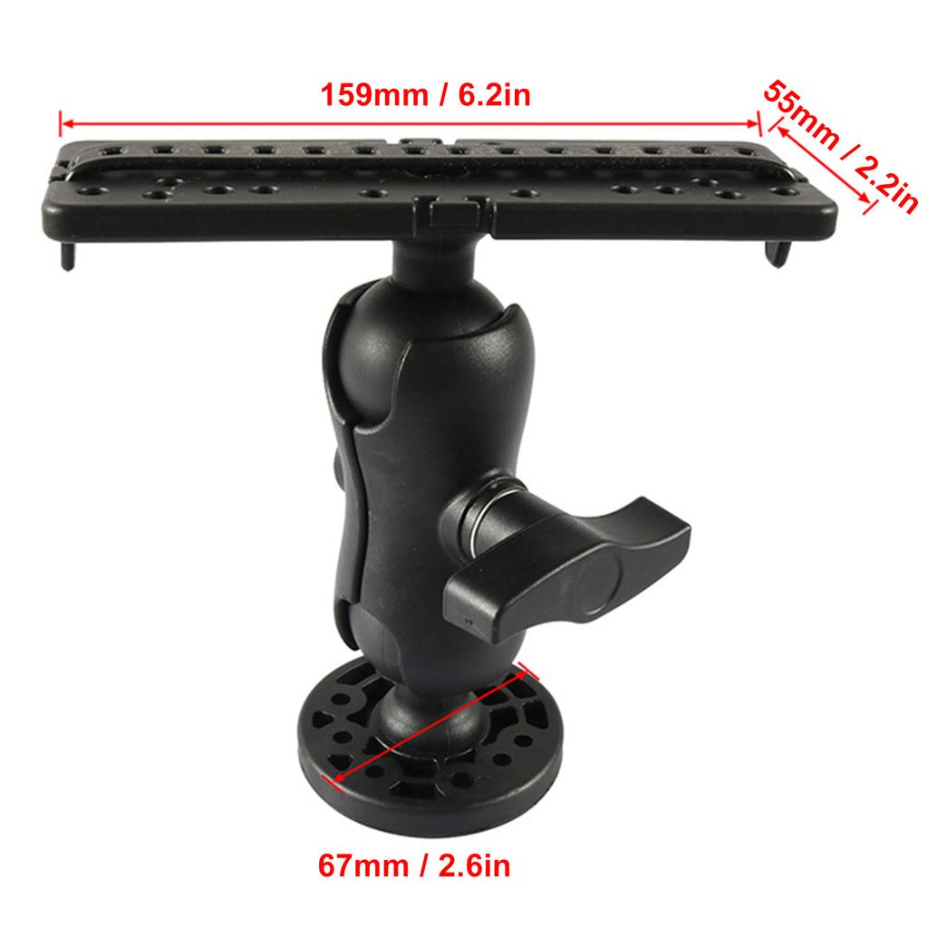 Основание для крепления эхолота, вращающееся на 360 градусов регулируемое крепление для стойки эхолота для лодки, каноэ