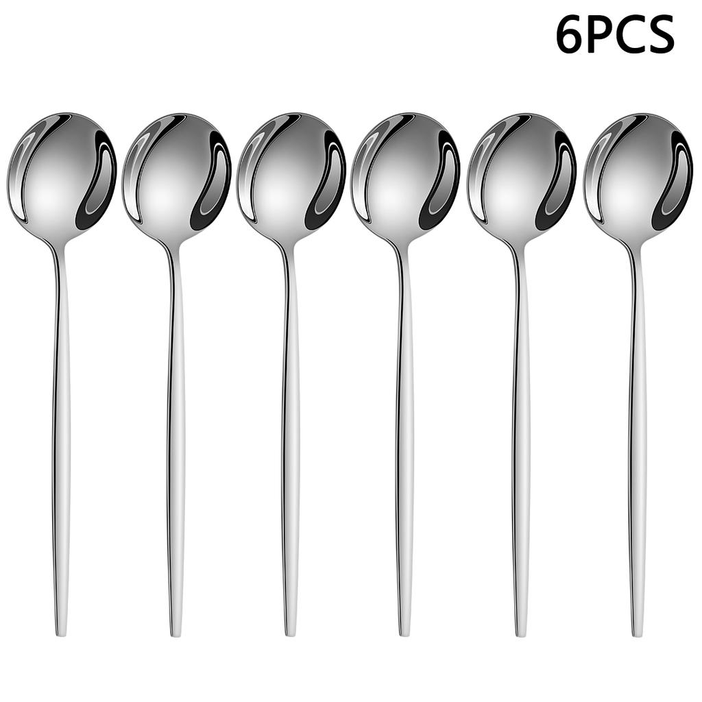 4/6/16/24 шт. Набор бытовых столовых приборов из нержавеющей стали Тонкие португальские столовые приборы включают нож для стейка, вилку, суповую ложку, кофейную ложку