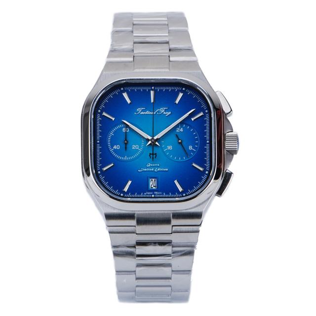 Тактические часы-лягушка для мужчин, 40 мм, VK64, хронограф, кварцевый механизм, сапфир C3, супер светящиеся, 100 м, водонепроницаемые, роскошные мужские часы