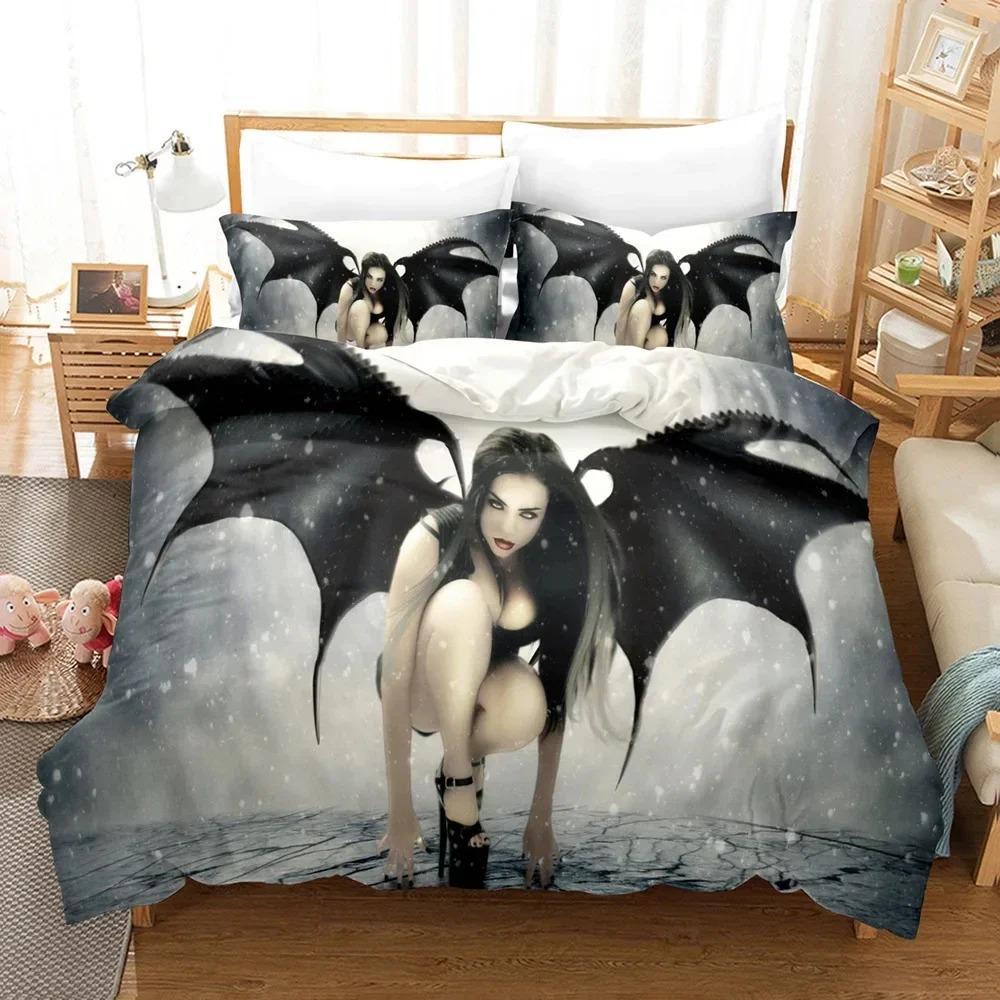 New Style Angel Boys Bedroom 3D Printed Duvet Cover Single Twin Full Queen King Size Aldult Quilt Cover Pillowcase