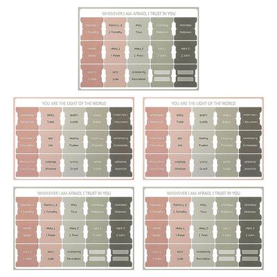 5 листов самоклеящихся бумажных вкладок, закладок, наклеек, крупных шрифтов, ламинированных библейских вкладок, учебных принадлежностей, декоративных этикеток, учебных пособий