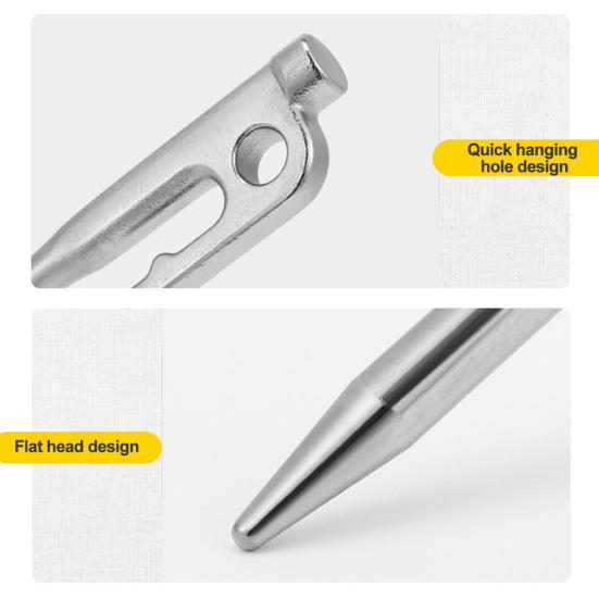 20/30 см колышек для палатки из нержавеющей стали, сверхмощный острый наконечник с одним отверстием, уличный навес, ветрозащитный колышек для гвоздей, шип, аксессуары для кемпинга