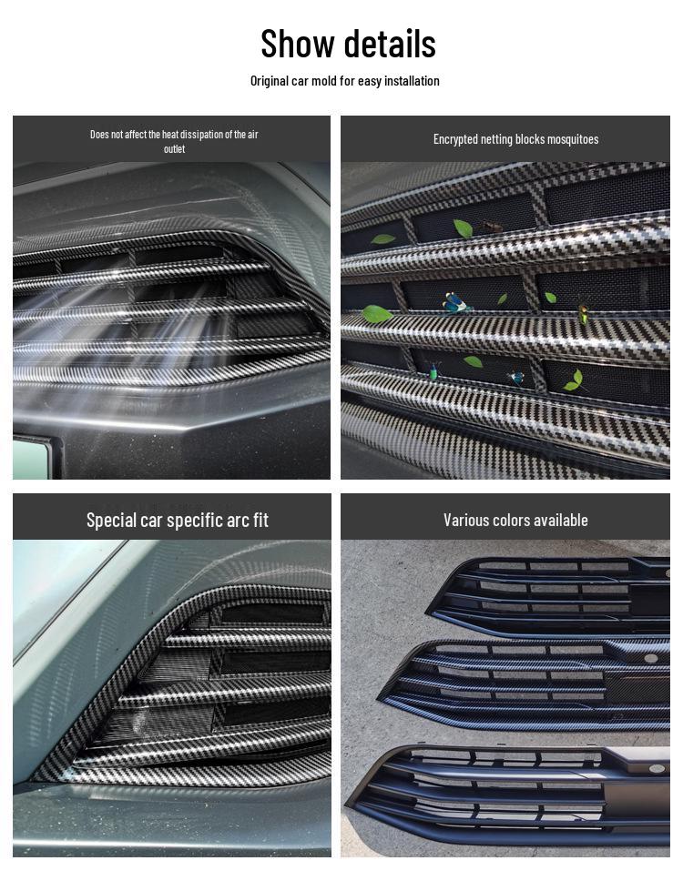 Modified Insect-Proof Radiator Mesh Guard for Nio EC8/ES8 Grille