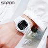 Sanda Multifunctional Waterproof Luminous Square Sport Watch - Fashionable Student Wristwatch
