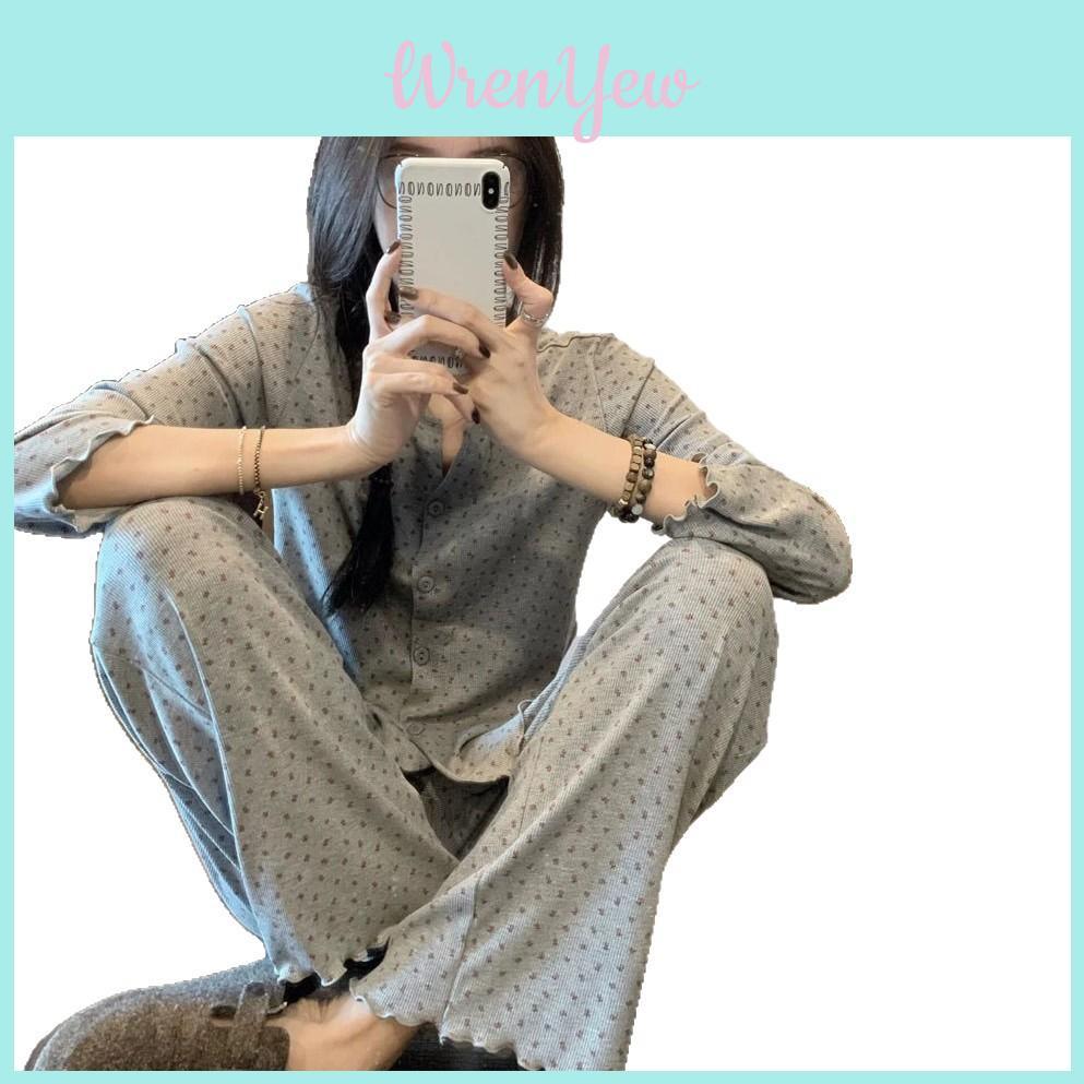 Ice Silk Lounge Suit With Breathable Fabric And Elastic Waist For Casual Relaxation