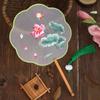 Handheld Embroidery Fan Tassels Silk Fan HanFu Chinese Style Round Fan Photography Prop