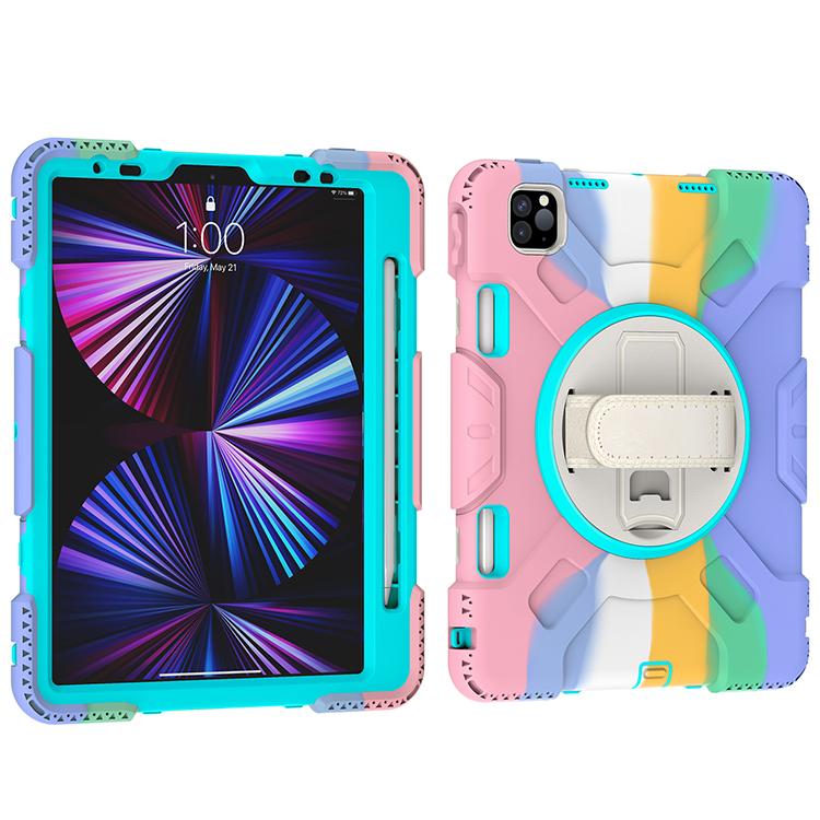 Custom Logo New 360 Full Cover Robot Heavy Duty Defender Shockproof Kids Stand Tablet Case for Ipad Pro 11 Inch