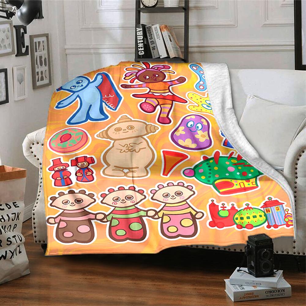 1pc In the Night Garden2 Blanket, Gift, for Men and Women, Soft Blanket, Good for Sofa Bed Couch Travel, Lightweight Flannel Blanket