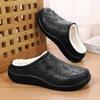 Модная обувь для пар, зимние плюшевые теплые тапочки, мужские плюшевые тапочки из ЭВА с дырочками, нескользящая мягкая подошва, плоская зимняя садовая обувь, домашние тапочки с дырочками
