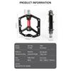 CXWXC Bicycle Pedals of Flat with Removable Anti-slip Pins Ultralight Aluminum Sealed Bearings MTB Road Bike Wide Flat Pedals
