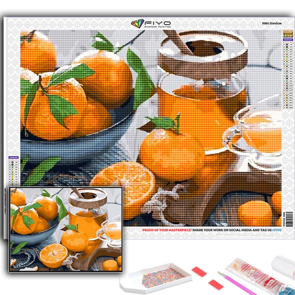 5D DIY Алмазная картина, вышивка крестиком, фрукты и десерты, Алмазная вышивка, мозаика, настенное украшение для дома