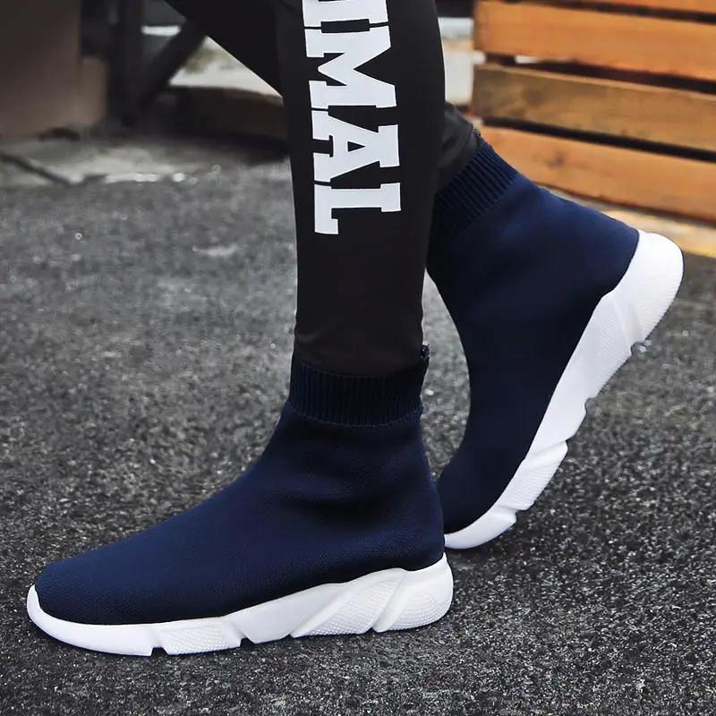 FashionBig Size Summer High Top Sports Sock Boot Men Sport Shoes Men Running Shoes Sneakers Women Sneakers Socks for Men Knit GME-1528