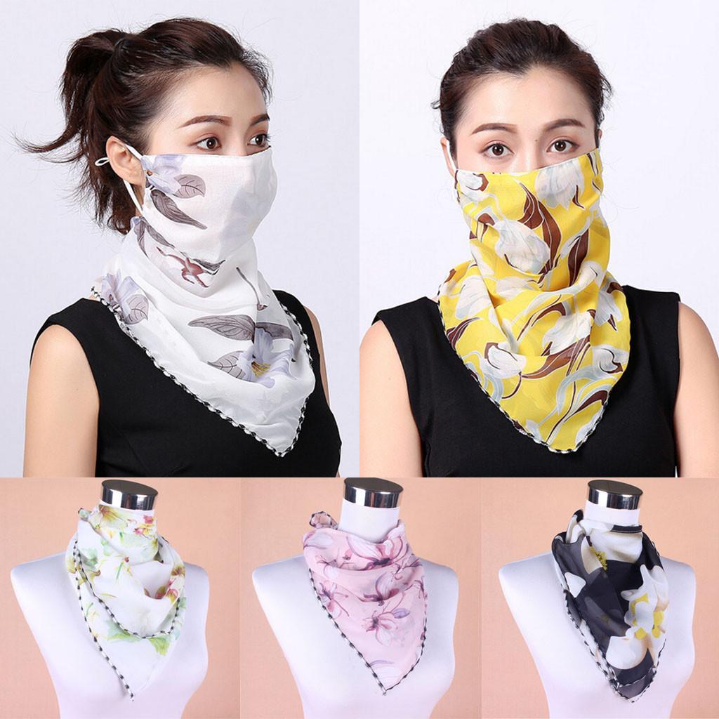 Women Sun Protection Print Scarf Neck Scarf