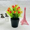 Small Orchid Plant Faux Greenery Plastic Potting Decor For Home And Office Use