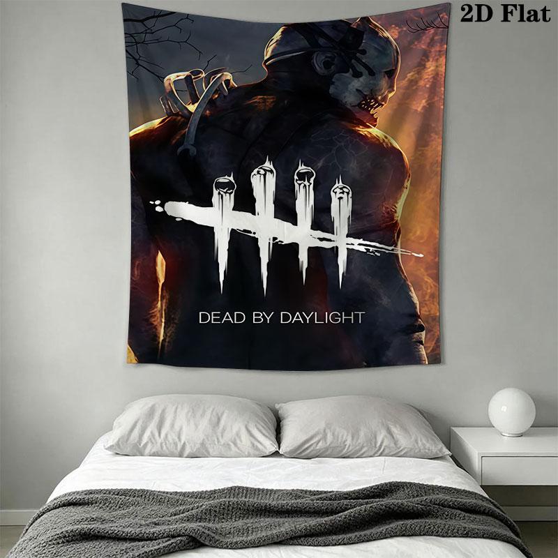 Dead by Daylight poster Wall Hanging Printed Fabric Blanket Decorative Tapestries for Bedroom Living Room Home Decor