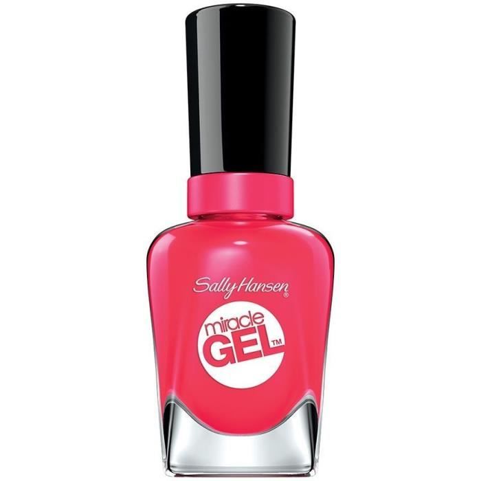 Лак для ногтей - SALLY HANSEN - Miracle Gel - 220 Pink Tank - 14,7 мл - Стойкий гелевый эффект