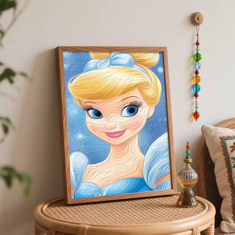 Disney Cinderella Paint By Number Kit Number Drawing Canvas DIY Picture Home Decor Arts Crafts Wall Art Gift For Adults Beginners Kits