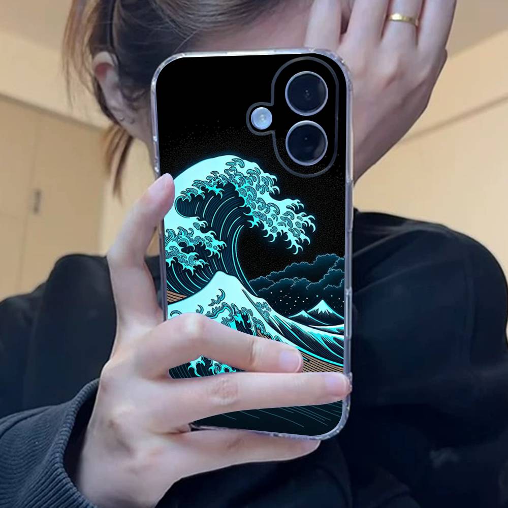 Япония Токио Осака Канагава Чехол для телефона Для iPhone 17 15 14 13 11 12 16 Pro Max Plus Mini Прозрачный Силиконовый Мягкий Funda