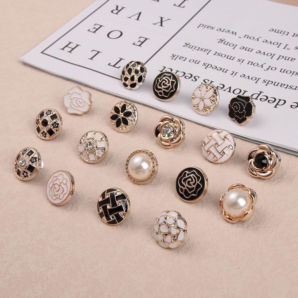 6PCS Clothing Crafts Decorative DIY Anti-exhaust Adjustable Coat Button Seamless buttons Detachable