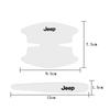 8Pcs Car Door Handle Rubber Sticker Decal Decals Accessories For Jeep Grand Cherokee Wrangler JK Gladiator Compass Renegade Patr