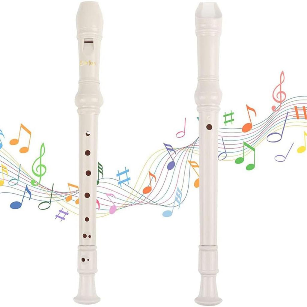 Блокфлейта сопрано немецкого стиля, тональность C, 8 отверстий, съемная флейта, набор из 3 предметов, ABS, чистка, аппликатура для начинающих школьников (с палкой, сумкой,
