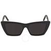 Saint Laurent Grey Cat Eye Ladies Sunglasses Sl 276 Mica 001 53