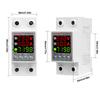 220V 40/63A Adjustable Over Under Voltage Protective Device Din Rail Adjust Voltage Relay Current Protection Limit Voltmeter