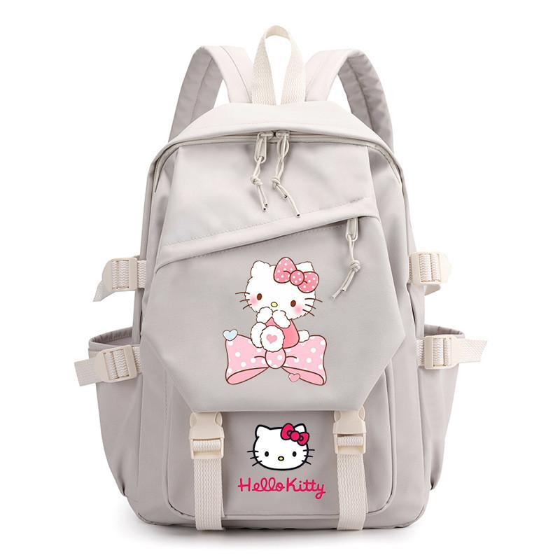 Hello Kitty School Backpack For Middle School And High School Fashionable Cartoon Nylon