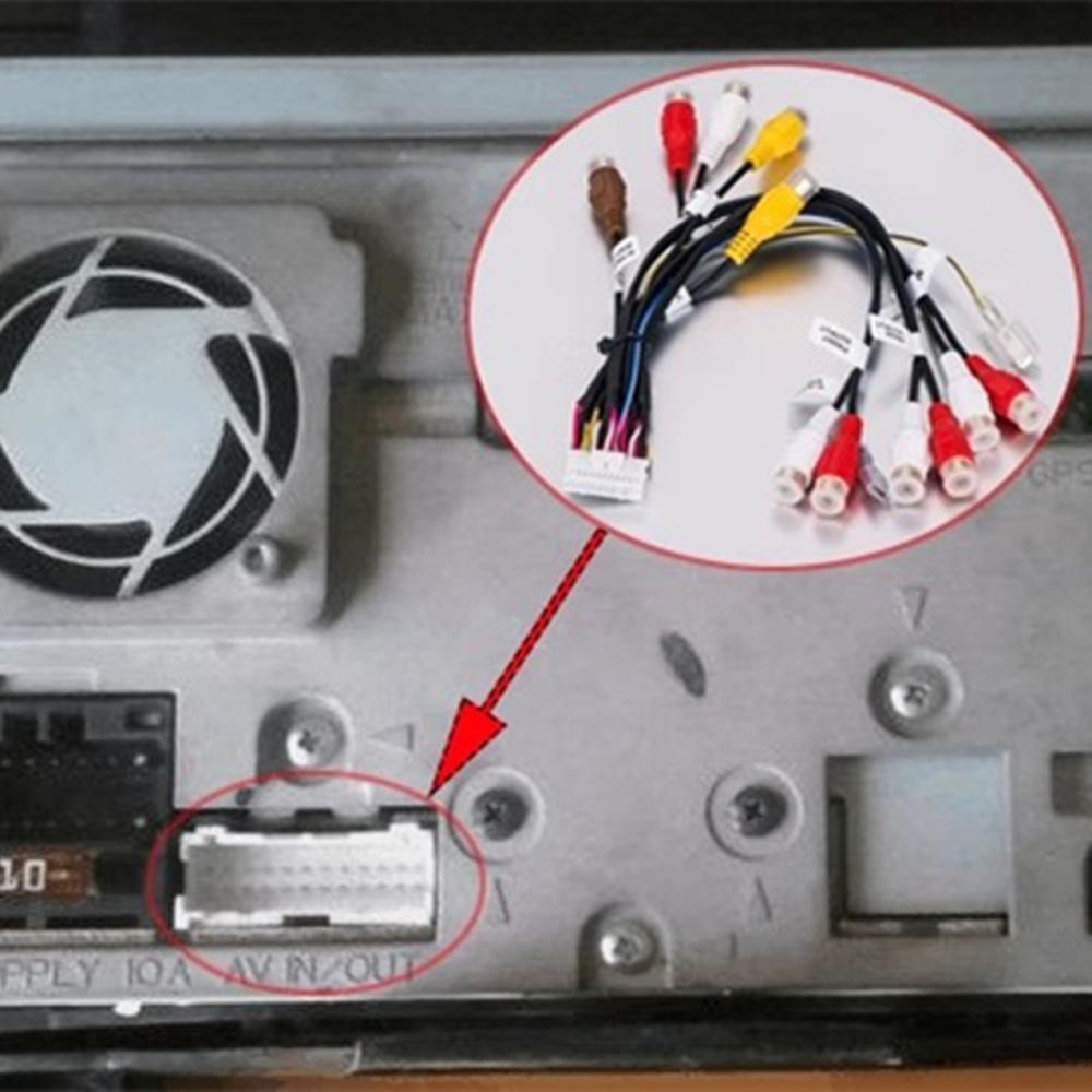 Автомобильный 24-контактный аудио RCA жгут проводов для Pioneer Avic-F900Bt Avic-F90Bt
