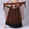 Women Waist Chain Retro Tassel Shiny Sequins Decor Metal Belly Dance Sexy Body Chain Skirt Accessory