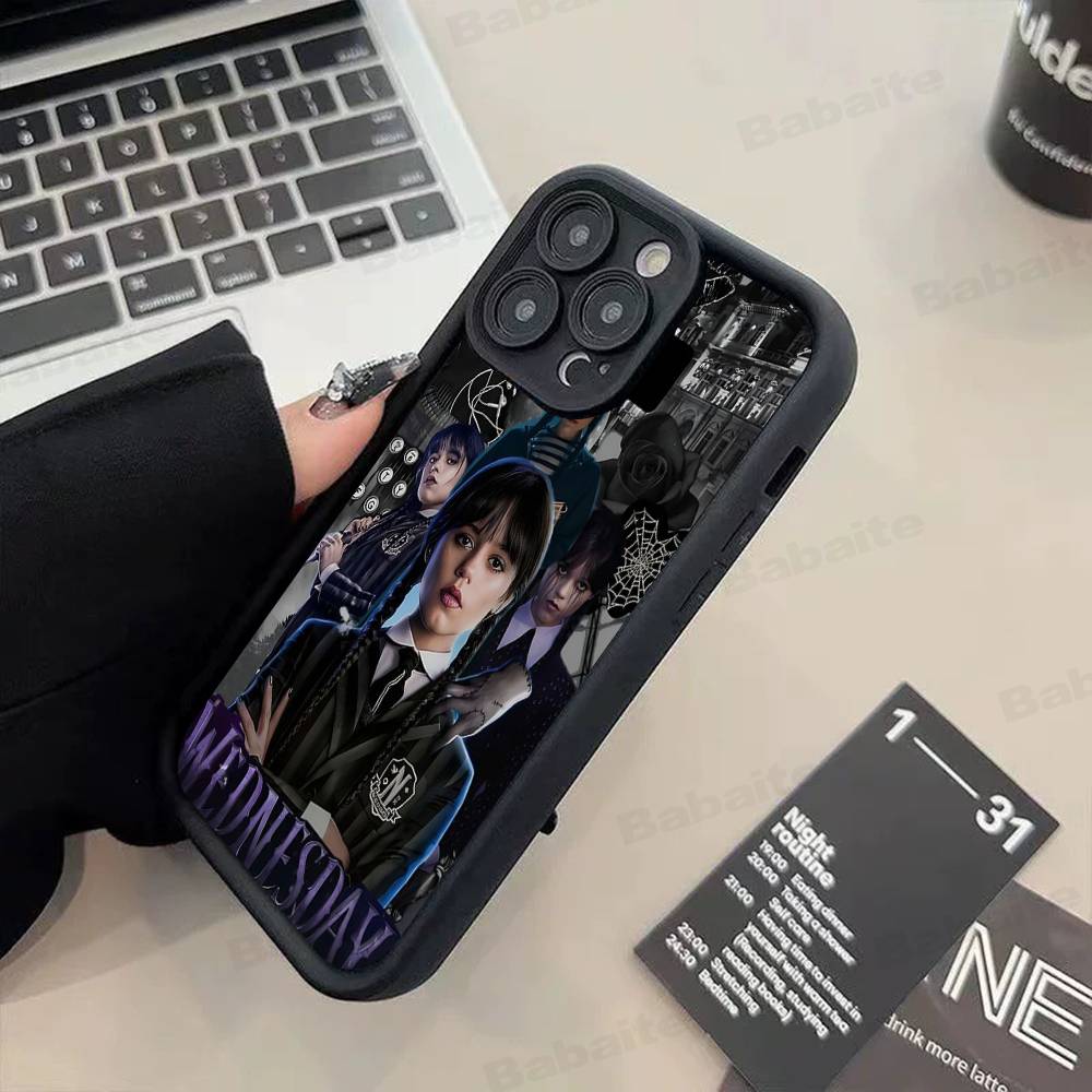 Американский W-Среды Фильм ТВ А-Адамс Чехол для Телефона Для IPhone 17 16 15 14 13 12 11 Pro Max Mini Plus Мягкий ТПУ Задняя Крышка