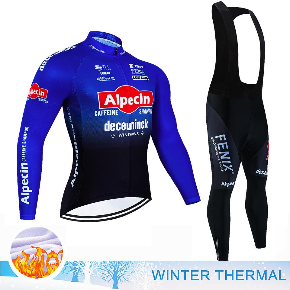 2026 Pro Team Winter Thermal Fleece Cycling Jersey Set Long Sleeve Bicycle Clothing MTB Bike Wear Maillot Ropa Ciclismo Cycling