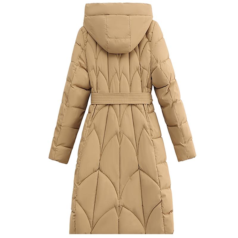 Зимние женские длинные парки с капюшоном, новинка 2023 года, плотное теплое хлопковое стеганое пальто с зимней курткой Beit для женской одежды