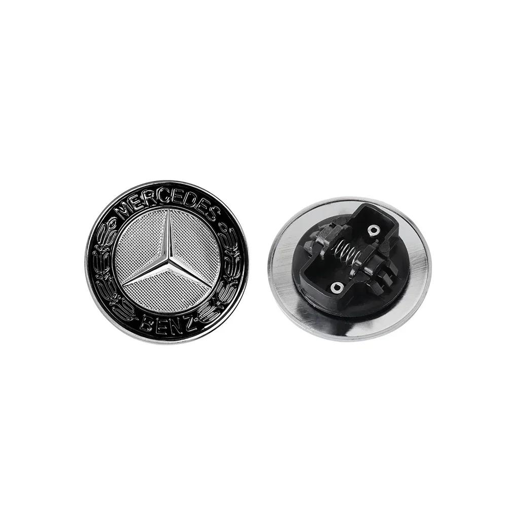 Автомобильная наклейка Новая 2026 Для автомобиля Benz AMG Плоская наклейка на капот Значок на решетку радиатора Логотип Декоративные аксессуары Для Mercedes Benz AMG W206 W22