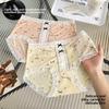 Ladies Spring and Autumn Lace Floral Cotton Comfortable Antibacterial Bottom Non Hip Mid Waist Underwear