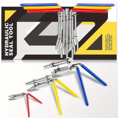 3 шт. Инструмент для установки уплотнения поршня гидроцилиндра для U-образного уплотнения, Набор инструментов для установки, Инструменты для скручивания уплотнений, Ремонтные инструменты
