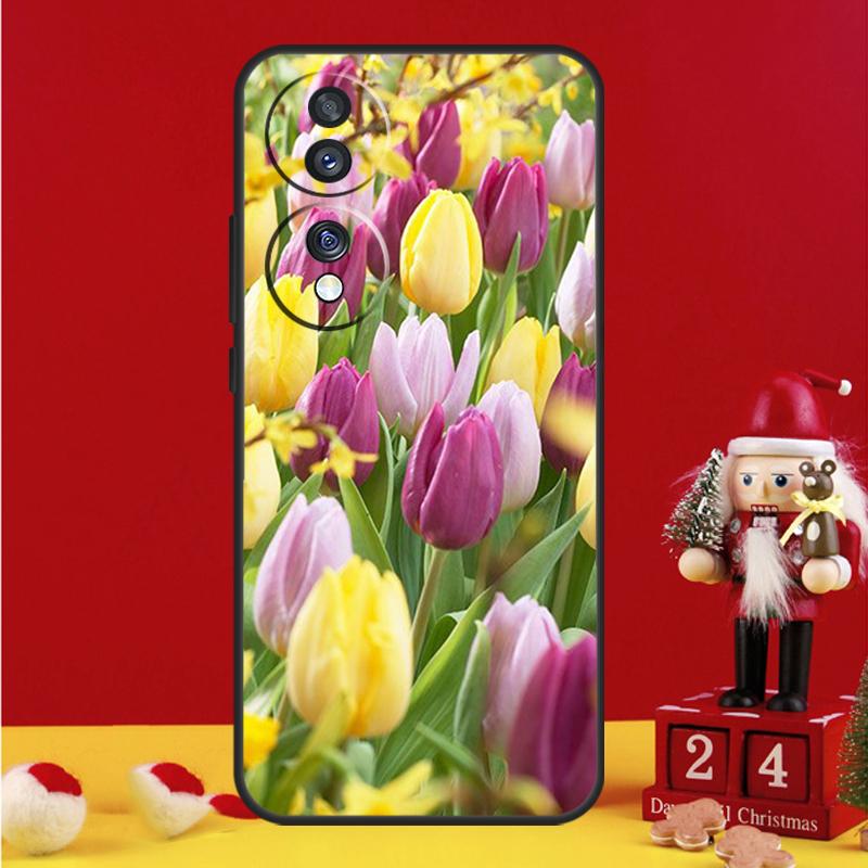 Tulip Flower Colorful Case For Honor Magic 8 5 6 7 Lite Honor Win X9b X9c X9a X8c X8b 50 70 90 200 400 Pro Cover
